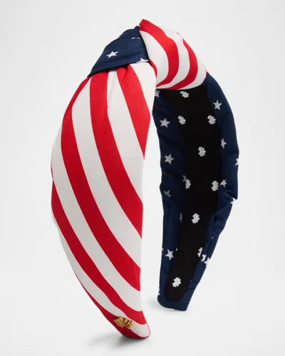 Lele Sadoughi Americana Knotted Headband In Multi