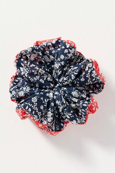 Lele Sadoughi Americana Scrunchie In Blue