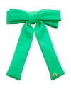 Lele Sadoughi Antoinette Neoprene Bow Barrette In Green