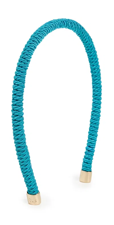 Lele Sadoughi Bardot Cording Headband Azure
