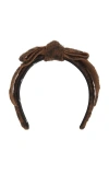 Lele Sadoughi Bardot Headband In Brown