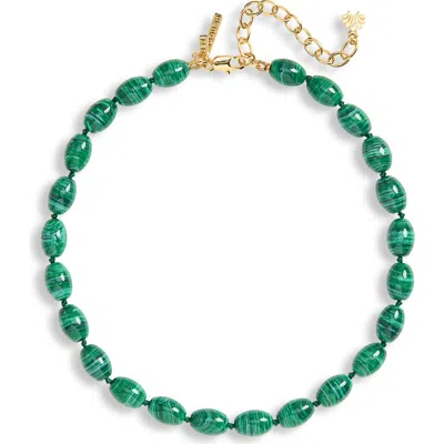 Lele Sadoughi Baroque Collar Necklace In Green