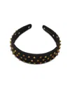 Lele Sadoughi Crystal Dorado Burlap Bessette Headband In Crystal Dorado