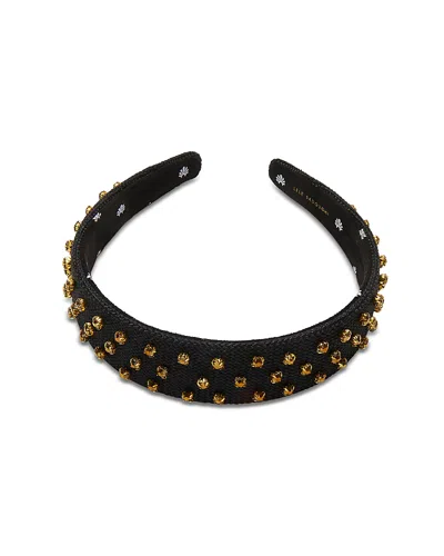 LELE SADOUGHI BESSETTE BURLAP & CRYSTAL HEADBAND