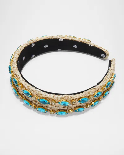 Lele Sadoughi Bessette Crystal Headband In Neutral
