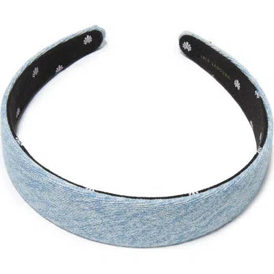Lele Sadoughi Bessette Denim Headband In Blue