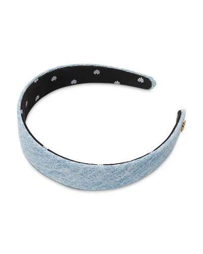 Lele Sadoughi Bessette Denim Headband In Gray