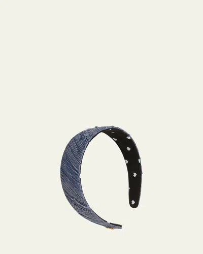 Lele Sadoughi Bessette Galaxy Headband In Blue