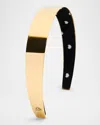 Lele Sadoughi Bessette Gold-tone Metal Headband In Gold