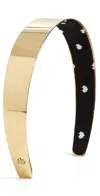 Lele Sadoughi Bessette Metal Headband Gold In Gold
