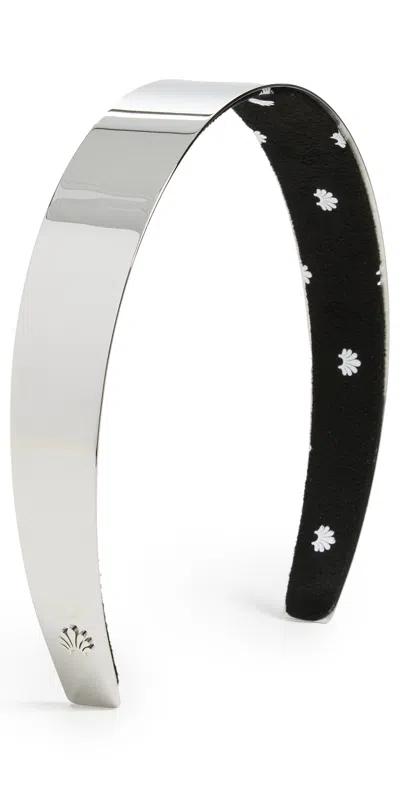 Lele Sadoughi Bessette Metal Headband Silver