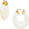 Lele Sadoughi Birthstone Double Hoop Earrings