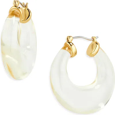 Lele Sadoughi Birthstone Double Hoop Earrings