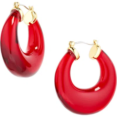 Lele Sadoughi Birthstone Double Hoop Earrings