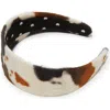 Lele Sadoughi Brigitte Faux Cowhide Headband In Multi