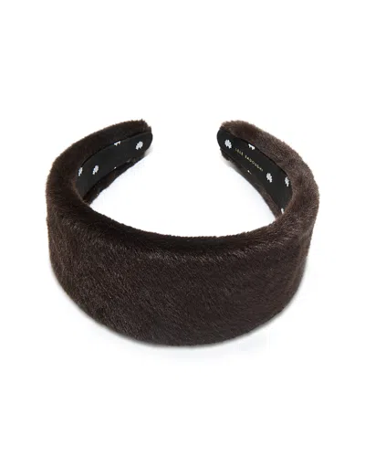 Lele Sadoughi Brigitte Faux Fur Headband In Brown