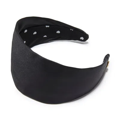 Lele Sadoughi Brigitte Headband In Jet In Black