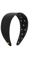 Lele Sadoughi Brigitte Headband Jet 001 In Jet 001