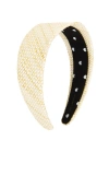 Lele Sadoughi Brigitte Raffia Headband In Gray