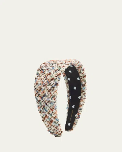 Lele Sadoughi Brigitte Tweed Headband In Gray