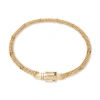 Lele Sadoughi Buckle Chain Belt In Gold