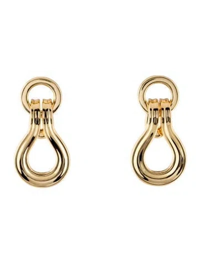 Pre-owned Lele Sadoughi Buckle Dangle Earrings In Multi