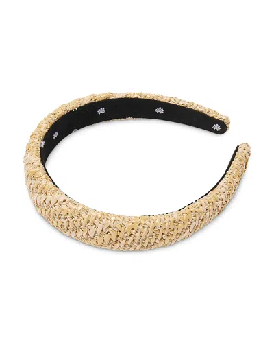 Lele Sadoughi Charlotte Raffia Headband In Brown