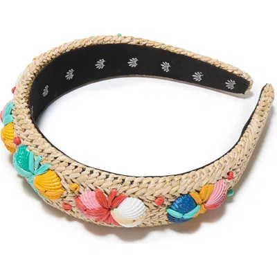 Lele Sadoughi Charlotte Seashell Headband In Brown