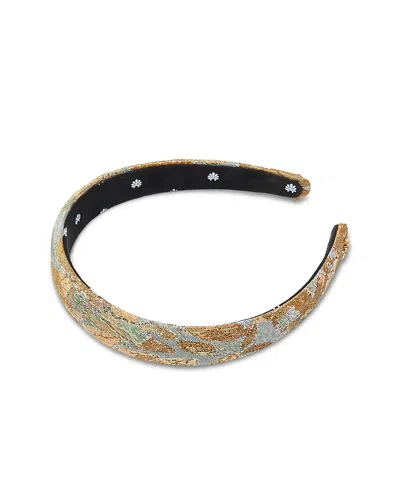 Lele Sadoughi Charlotte Tapestry Headband In Brown