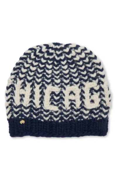 Lele Sadoughi Chicago Knit Beanie In Blue