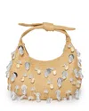 Lele Sadoughi Natural Clementine Crescent Bag In Natural
