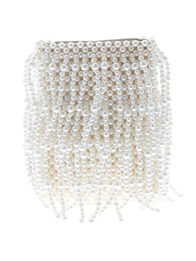 Pre-owned Lele Sadoughi Clutch In White