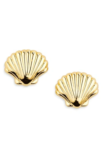 Lele Sadoughi Coquille Shell Stud Earrings In Gold