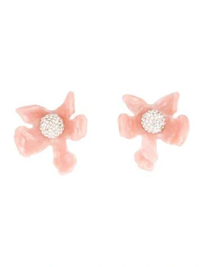 Pre-owned Lele Sadoughi Crystal & Resin Drop Earrings