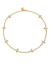 LELE SADOUGHI CRYSTAL HONEYBEE COLLAR NECKLACE IN 14K GOLD PLATED, 16