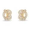 Lele Sadoughi Crystal Pretzel Clip-on Earrings In Gold