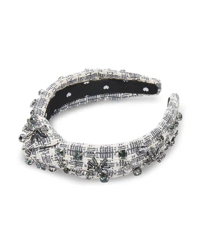LELE SADOUGHI CRYSTAL SNOWFLAKE SLIM KNOTTED HEADBAND