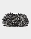 Lele Sadoughi Dahlia Flower Crystal Jaw Clip In Jet