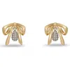 Lele Sadoughi Dainty Pave Bow Earrings In Gold