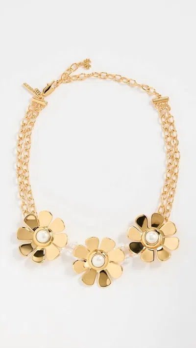 Lele Sadoughi Daisy Choker Necklace In Gold