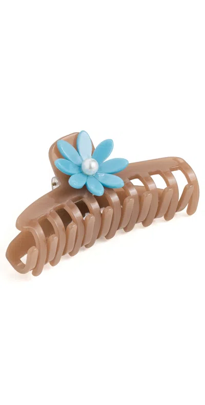 Lele Sadoughi Daisy Claw Clip Caramel Tide