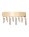 Lele Sadoughi Dangling Faux Pearl Barrette In Gold