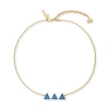 Lele Sadoughi Delta Delta Delta Charm Necklace In Gold