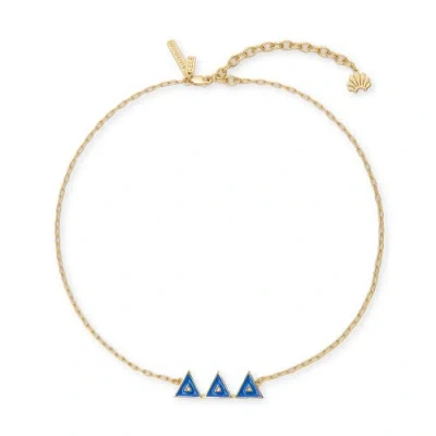 Lele Sadoughi Delta Delta Delta Charm Necklace In Gold