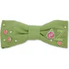 Lele Sadoughi Delta Zeta Riley Bow In Green