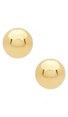 Lele Sadoughi Dome Button Earrings In Gold