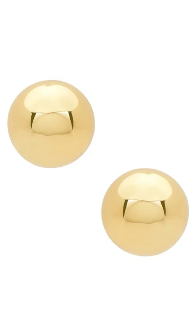 Lele Sadoughi Dome Button Earrings In Gold