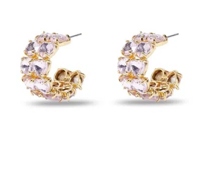 Lele Sadoughi Double Row Hoop Earrings In Gold
