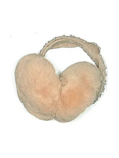 Pre-owned Lele Sadoughi Ear Muffs In Tan