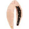 Lele Sadoughi Knotted Needlepoint Headband In Pink